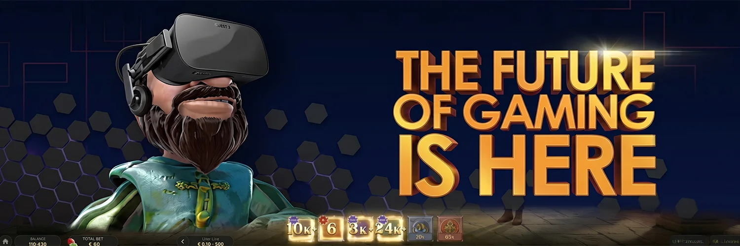 Gonzo's Treasure Hunt VR mode interface on headset