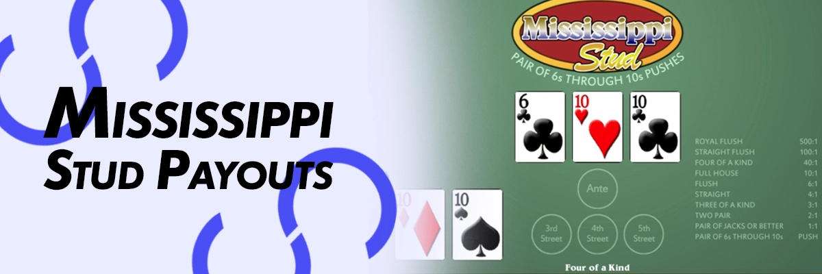 Mississippi Stud poker payouts