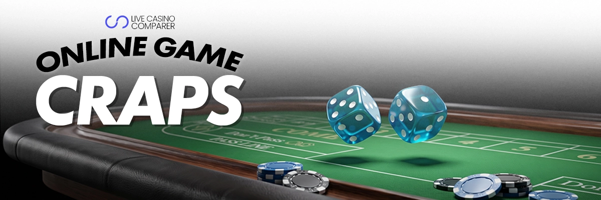 Online craps table game layout