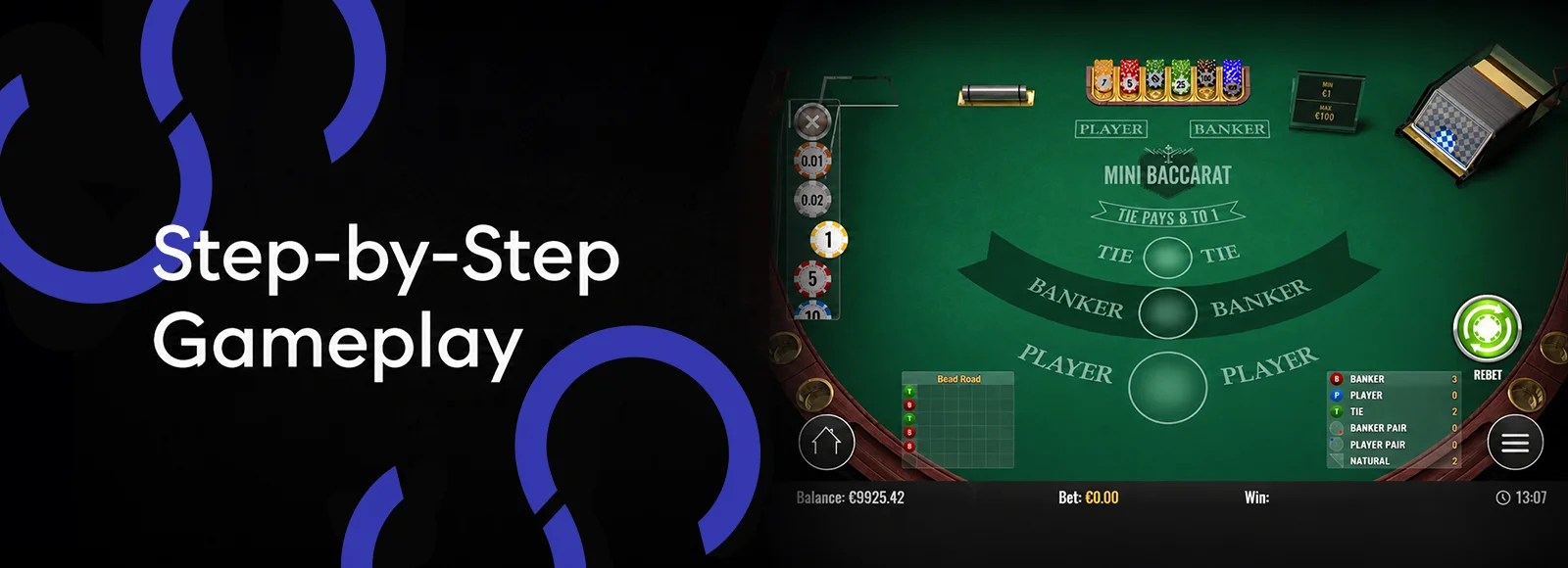 Mini-Baccarat Gameplay