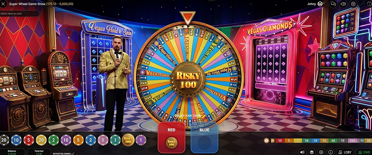 Risky 100 multiplier segment wheel gameplay