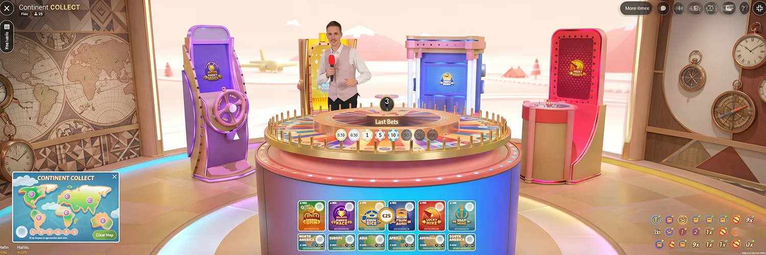 Overview of the main features in Travel Fever Live casino game