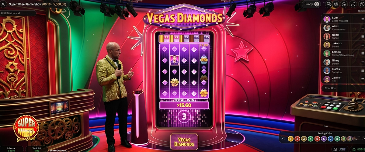 Vegas Diamonds classic slot bonus feature