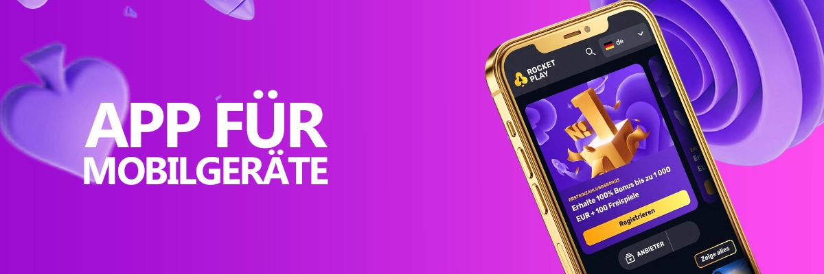 Mobile Version und App Nutzung von RocketPlay