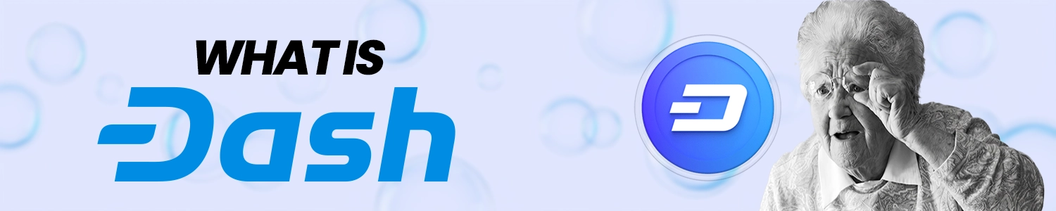 Dash cryptocurrency concept