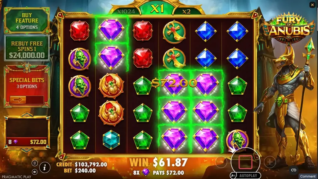Pragmatic Play: Fury of Anubis Expanding Multipliers 1