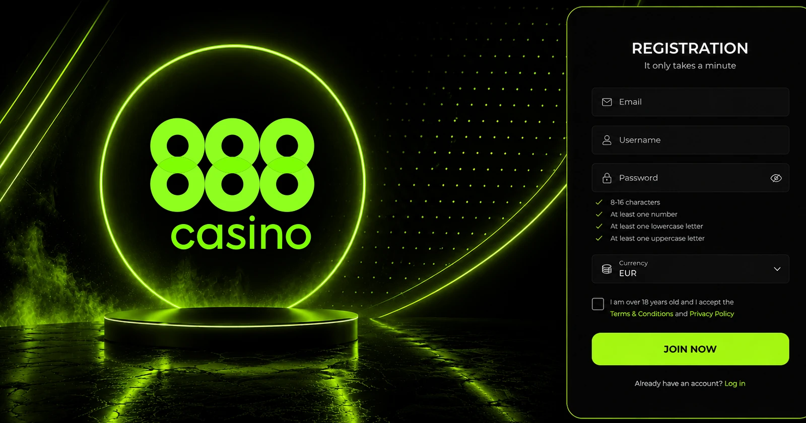 888casino Registration