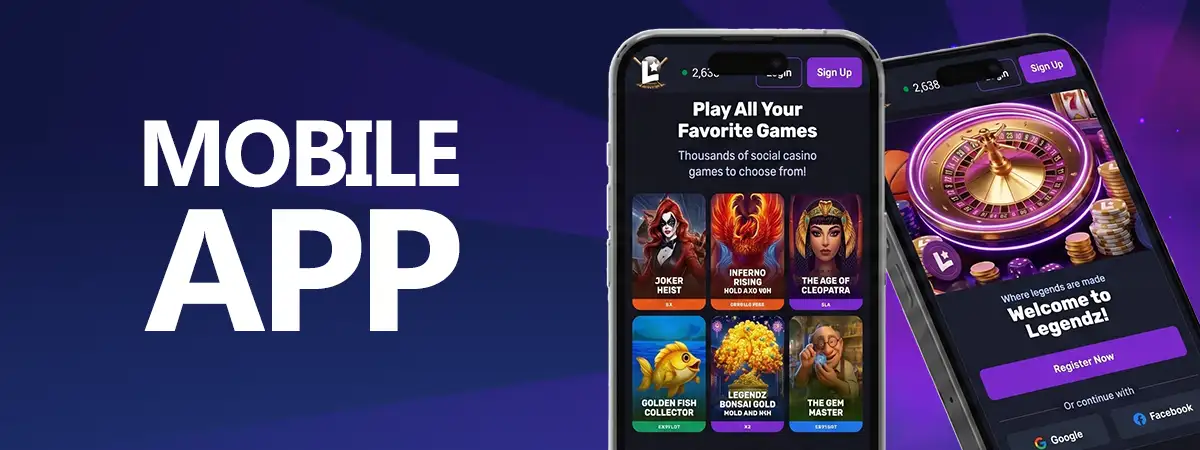 Legendz casino app for android and ios