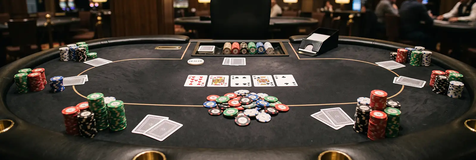Online poker lobby navigation and table settings