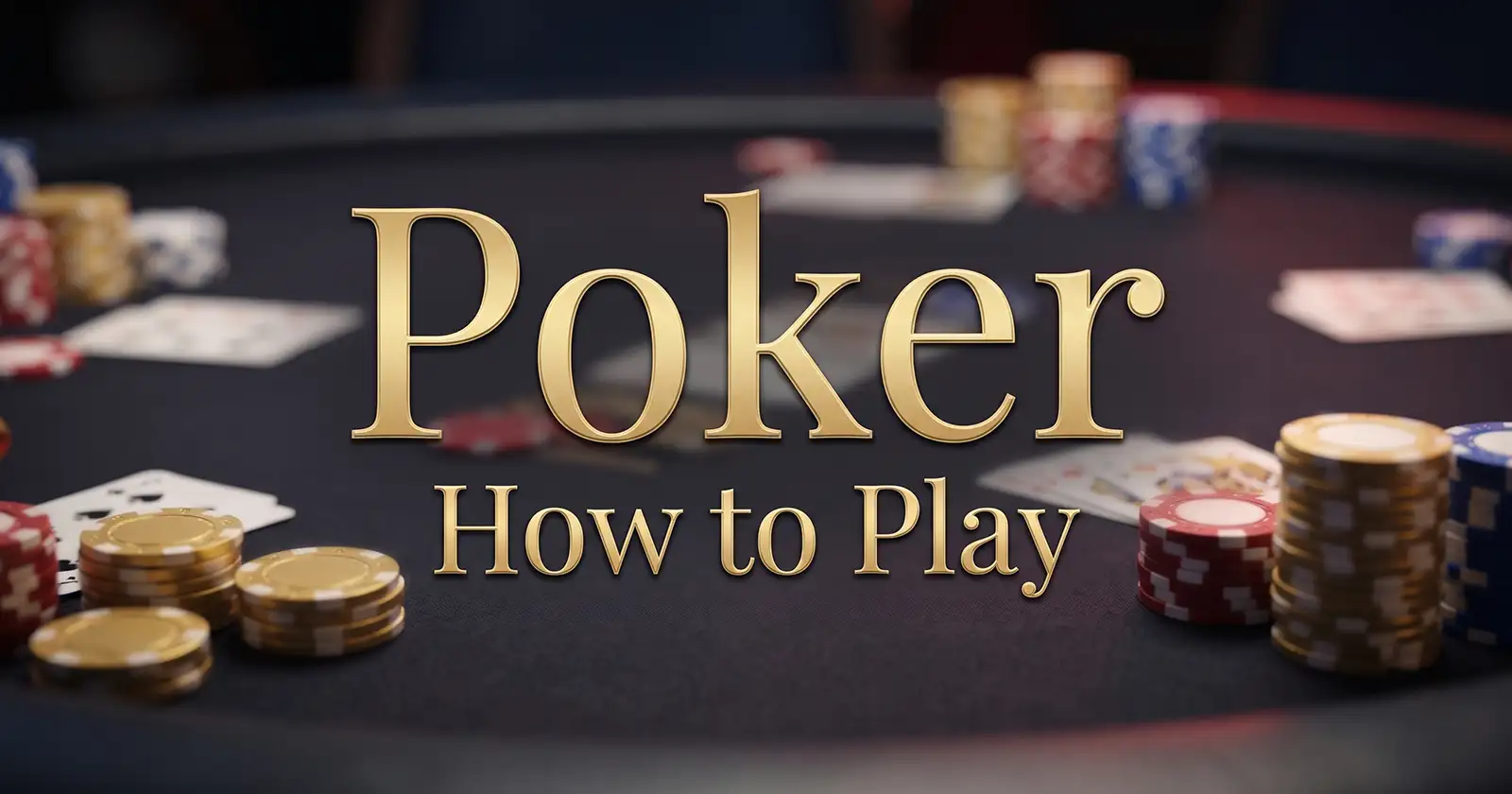 Texas Holdem poker table setup for beginners