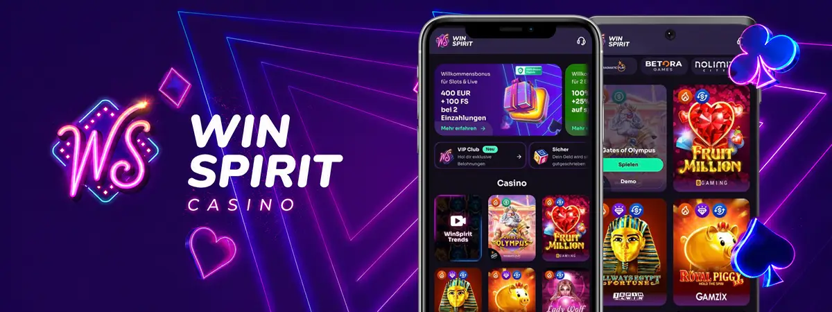 WinSpirit Casino-App für iOS und Android