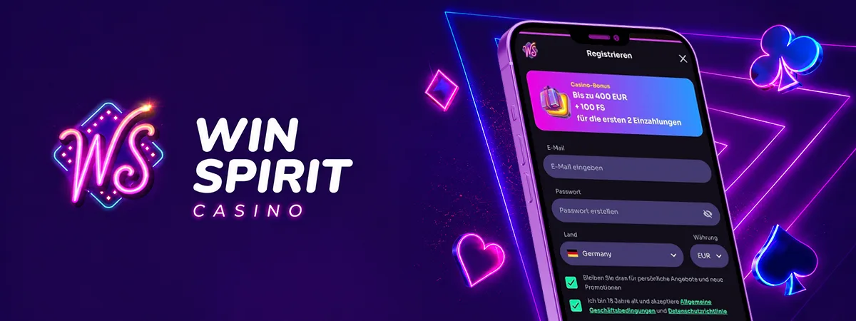 Winspirit Casino – Registrierung über das Handy