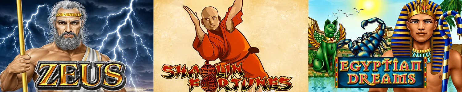 Habanero Series: Zeus, Shaolin Fortunes, Egyptian Dreams
