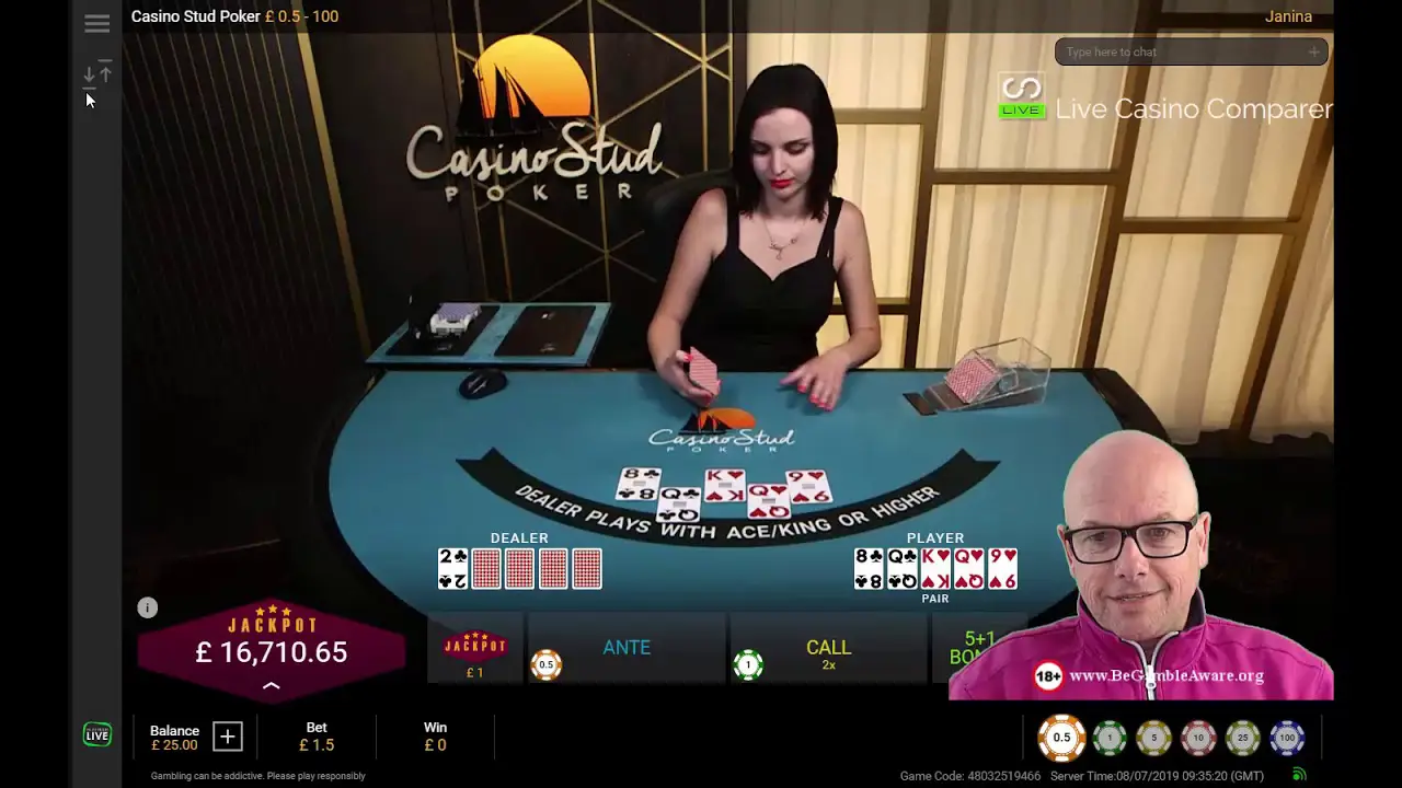 Playtech Casino Stud Poker Youtube