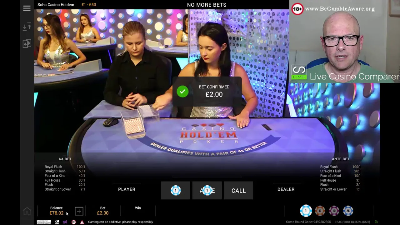 Playtech Live Casino Hold'em Poker Youtube