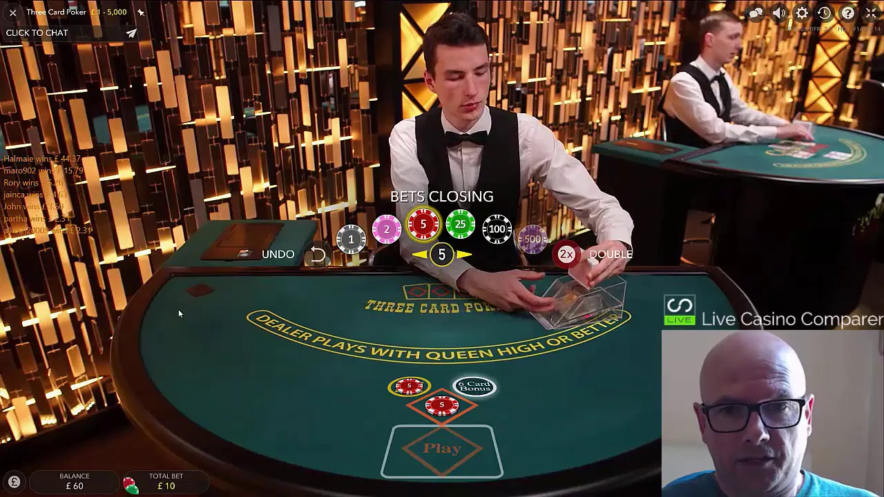 Three Card Poker Video Review Player