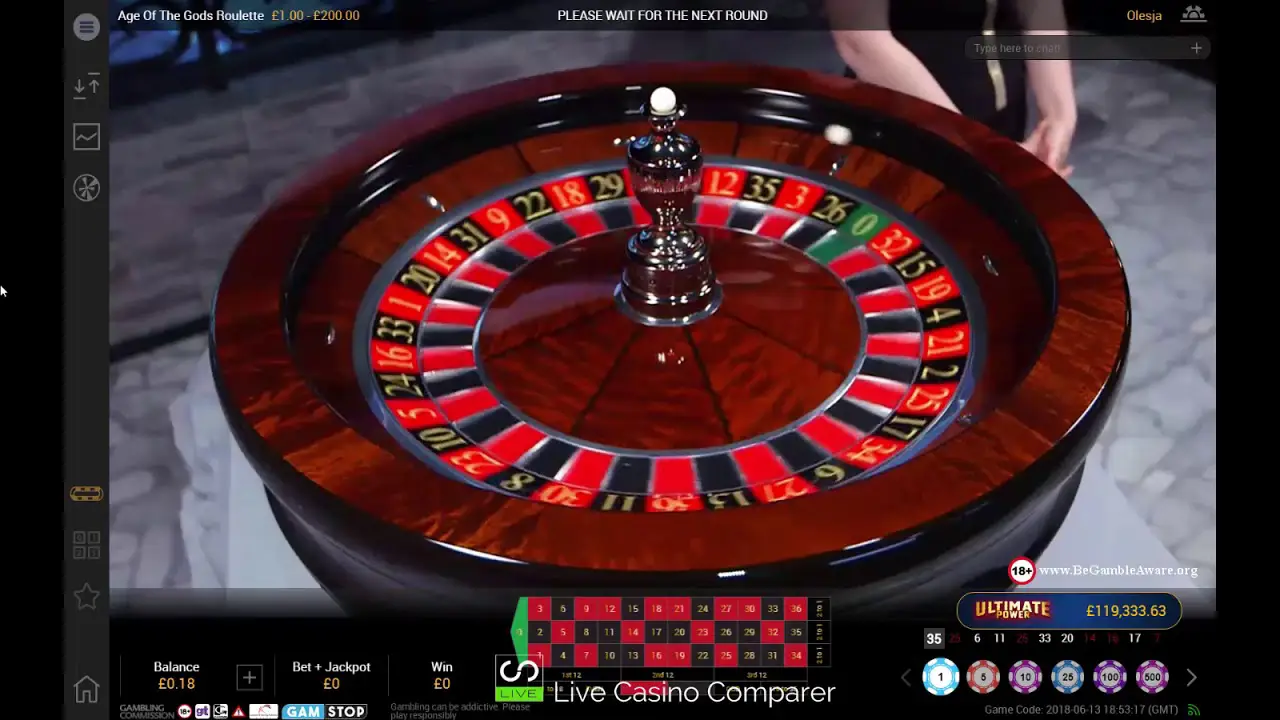 Age of the Gods Roulette