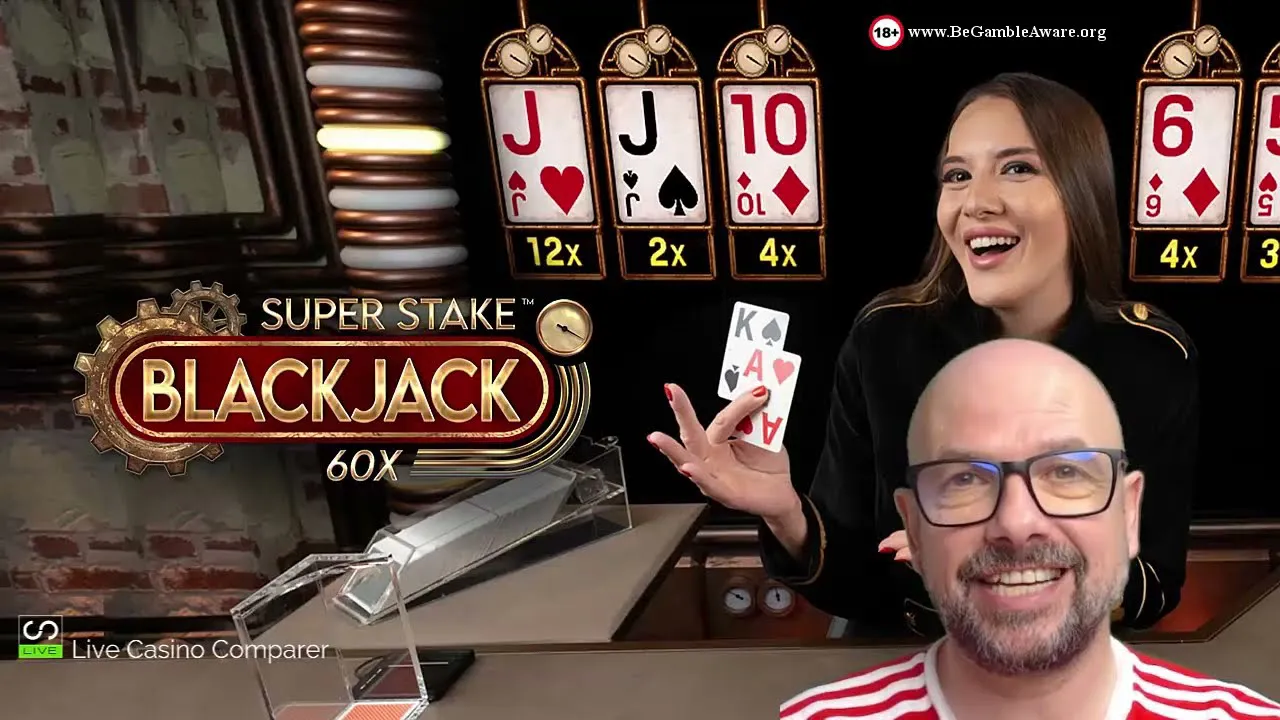 Stakelogic Super Stake Blackjack Video Review Player