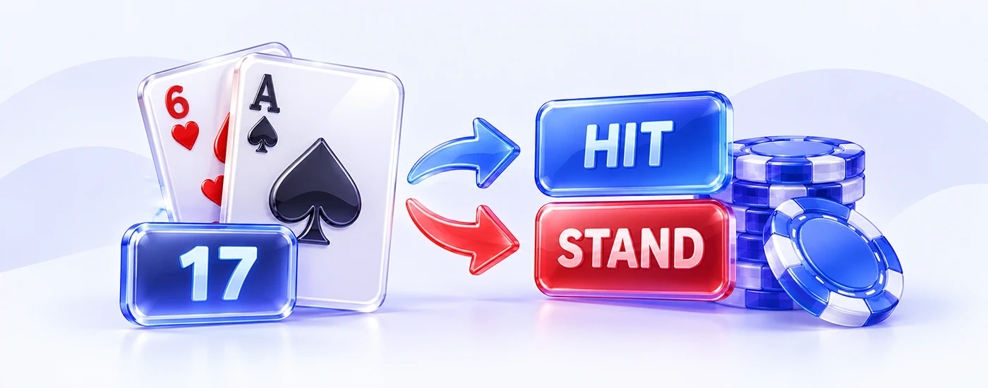 Blackjack soft 17 strategy example