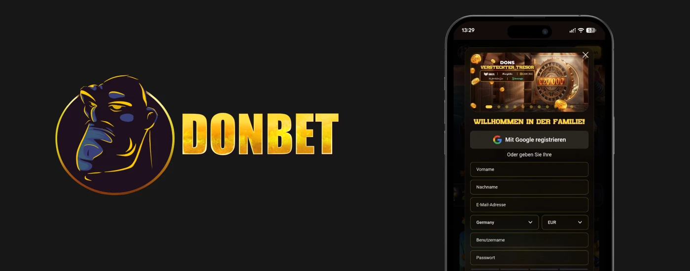 Donbet Casino – Registrierung über das Handy
