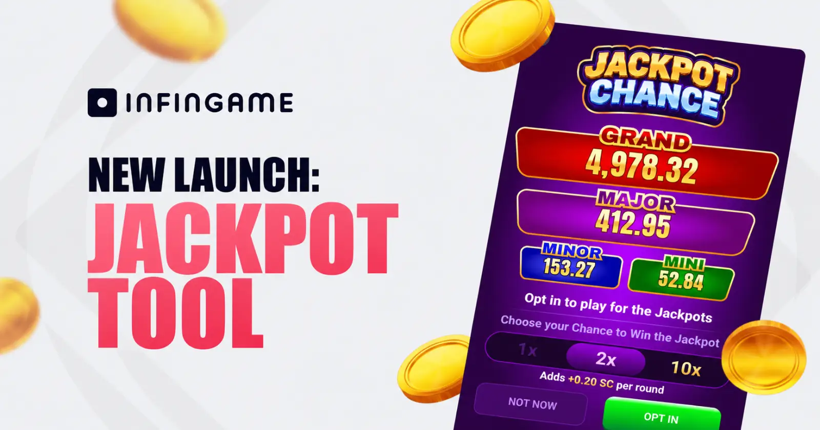 Infingame Jackpot Tool Launch Banner