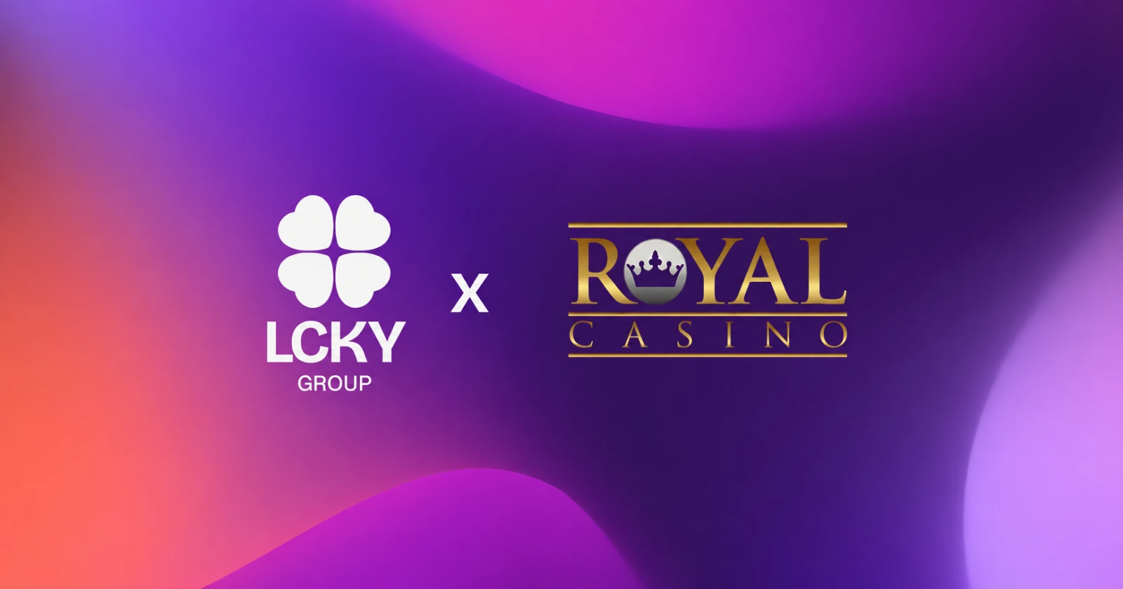 LCKY Group and Royal Casino Logos