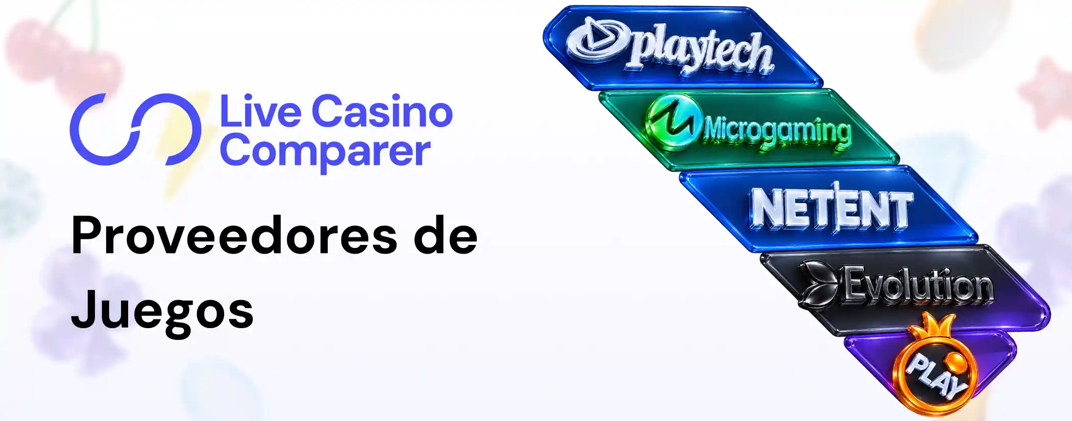 Empresas que desarrollan tragamonedas, juegos de mesa y casino en vivo