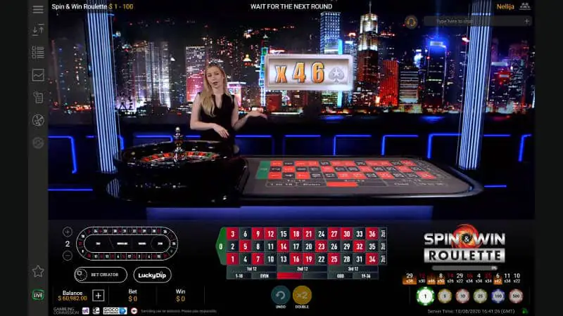 Live Spin & Win Roulette