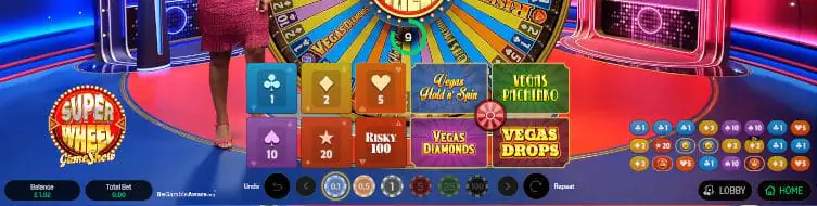 Super Wheel Betting Options