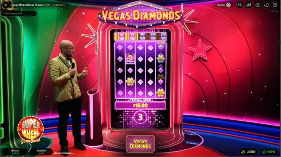 Vegas Diamonds Bonus Round