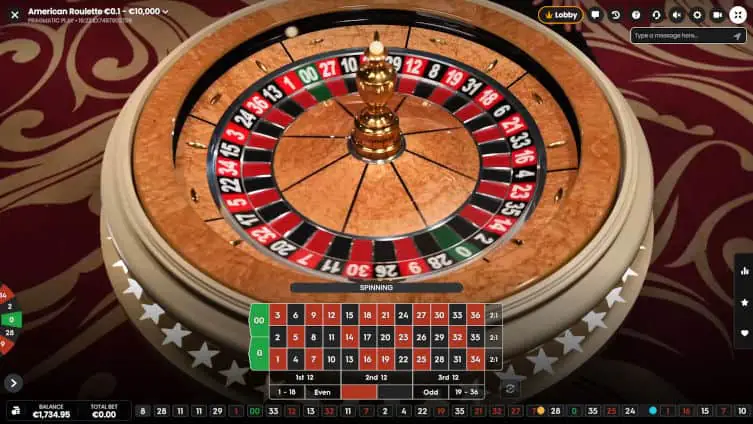 Pragmatic American Roulette