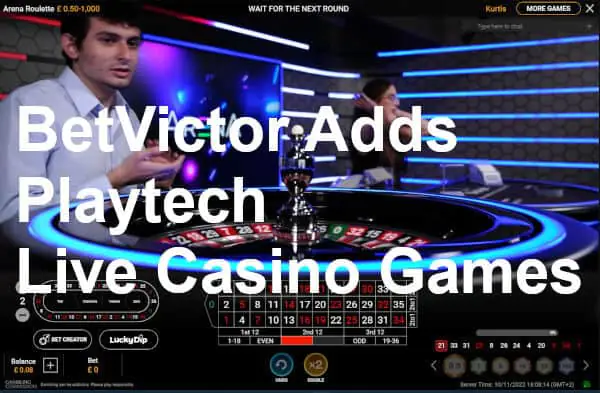betvictor adds playtech live casino games