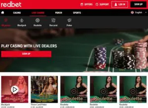 Redbet Live Casino Review
