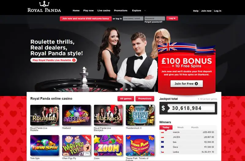 royal panda live casino
