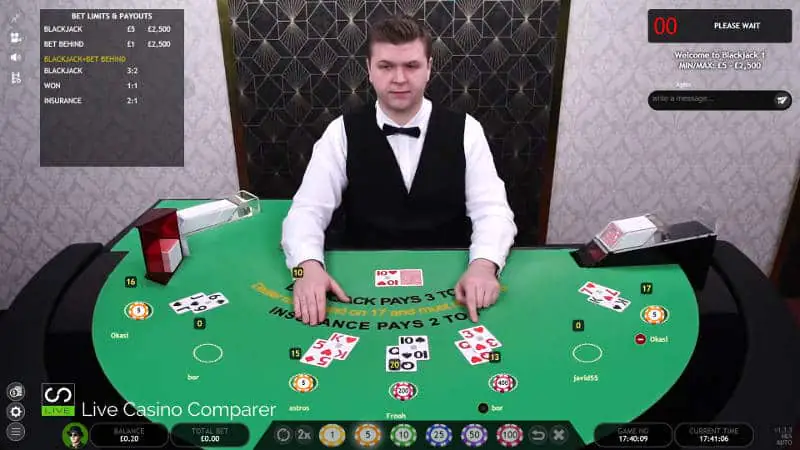 Extreme Live Blackjack