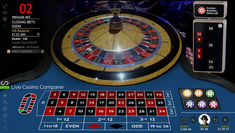 Extreme Land Based Roulette